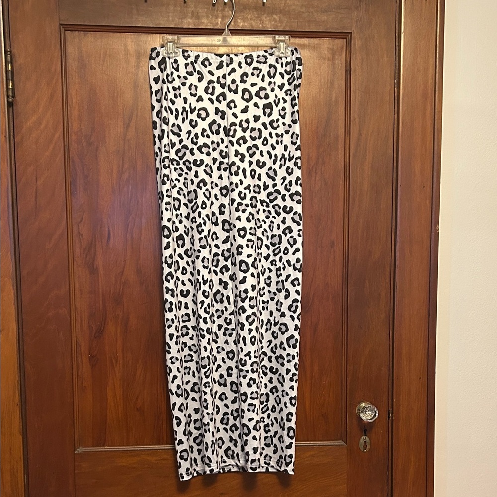 Leopard Print Maxi Skirt
